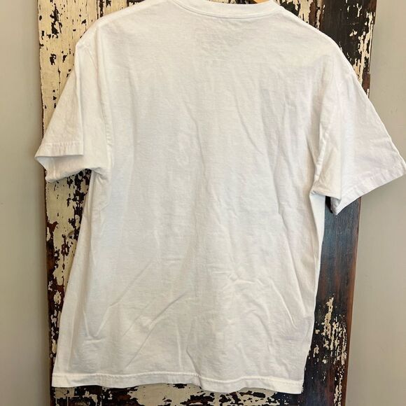 MITCHELL AND NESS CHICAGO BULLS WHITE DOODLE SHORT SLEEVE FASHION T SHIRT size L - Picture 4 of 7